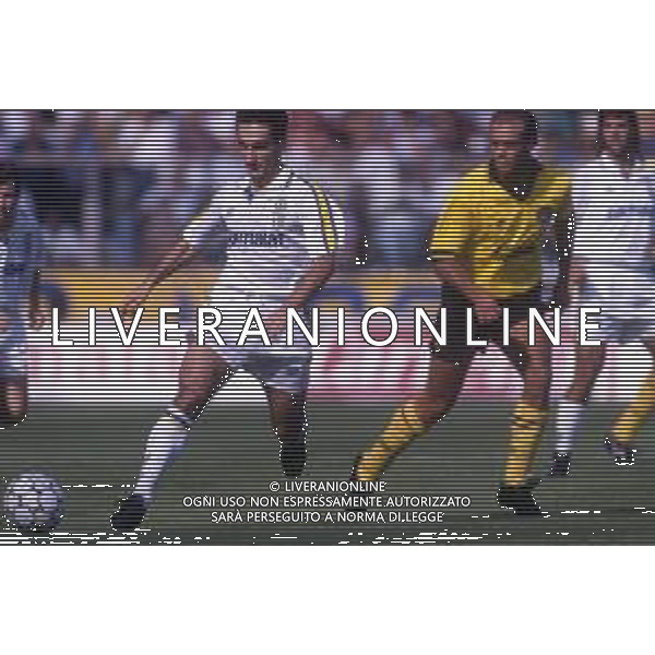 RETROSPETTIVA GABRIELE PIN CALCIATORE NELLA FOTO GABRIELE PIN CON LA MAGLIA DEL PARMA CALCIO AG ALDO LIVERANI SAS