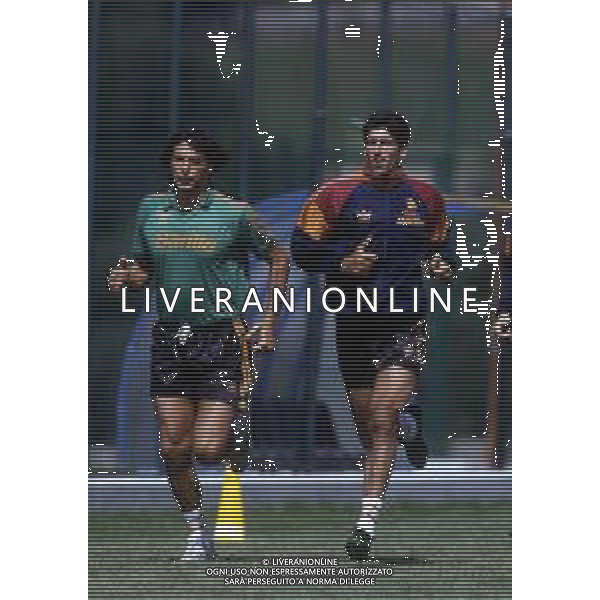 RETROSPETTIVA GIOVANNI CERVONE CALCIATORE NELLA FOTO GIOVANNI CERVONE CON LA MAGLIA DELLA ROMA CALCIO NELL\'ANNO 1993 CON ANDREA PAZAGLI AG ALDO LIVERANI SAS