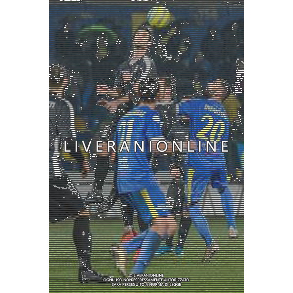 Campionato di Calcio Serie C - Lega Pro 2019/2020 Carrara, Italia 17/02/2020 Carrarese vs Renate Nella foto: Antonio Magli (R) svetta di testa ©Fabio Fagiolini - Alessio Marini / AGENZIA ALDO LIVERANI SAS