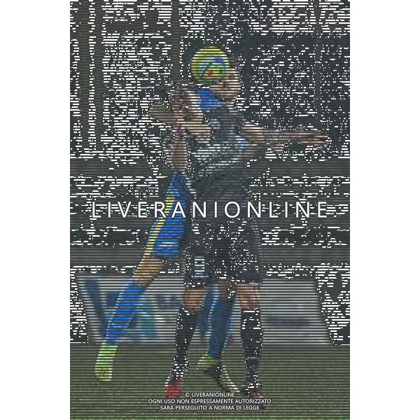 Campionato di Calcio Serie C - Lega Pro 2019/2020 Carrara, Italia 17/02/2020 Carrarese vs Renate Nella foto: Duello aereo tra Luca Tedeschi (C) e Vincenzo Plescia (R) ©Fabio Fagiolini - Alessio Marini / AGENZIA ALDO LIVERANI SAS