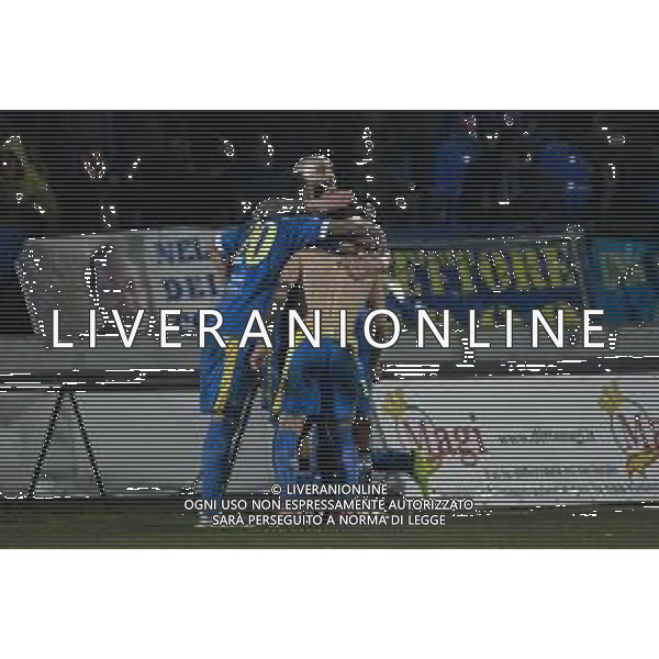 Campionato di Calcio Serie C - Lega Pro 2019/2020 Carrara, Italia 17/02/2020 Carrarese vs Renate Nella foto: La Carrarese festeggia il raddoppio ©Fabio Fagiolini - Alessio Marini / AGENZIA ALDO LIVERANI SAS