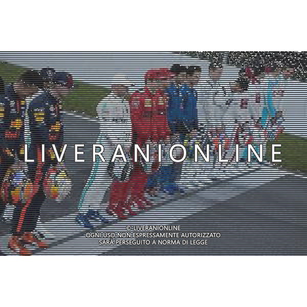A drivers group photograph. 19.02.2020. Formula One Testing, Day One, Barcelona, Spain. Wednesday. - / AGENZIA ALDO LIVERANI SAS - ITALY ONLY EDITORIAL USE ONLY - Test F1 Barcellona Spagna 19.02.2020