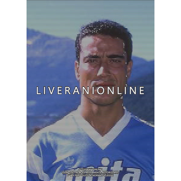 RETROSPETTIVA MASSIMO ALBIERO CALCIATORE NELLA FOTO MASSIMO ALBIERO CON LA MAGLIA DEL COMO 1988-1989 AG ALDO LIVERANI SAS