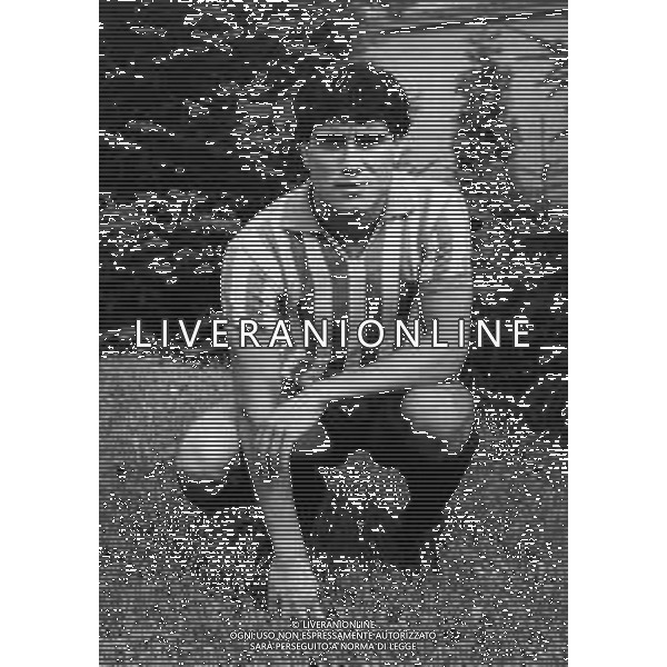 RETROSPETTIVA MASSIMO ALBIERO CALCIATORE NELLA FOTO MASSIMO ALBIERO CON LA MAGLIA DELLA SPAL CALCIO AG ALDO LIVERANI SAS