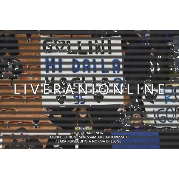 tifosi Atalanta a San Siro Atalanta vs Valencia UEFA Champions League ottavi di finale - gara di andata Milano 19‚Äì02-2020 Stadio Giuseppe Meazza - San Siro foto Roberto Garavaglia - ag. Aldo Liverani sas / AGENZIA ALDO LIVERANI SAS