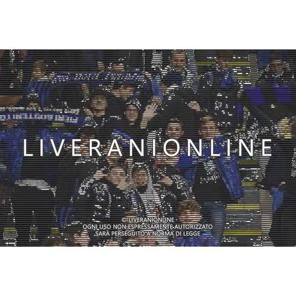 tifosi Atalanta a San Siro Atalanta vs Valencia UEFA Champions League ottavi di finale - gara di andata Milano 19‚Äì02-2020 Stadio Giuseppe Meazza - San Siro foto Roberto Garavaglia - ag. Aldo Liverani sas / AGENZIA ALDO LIVERANI SAS