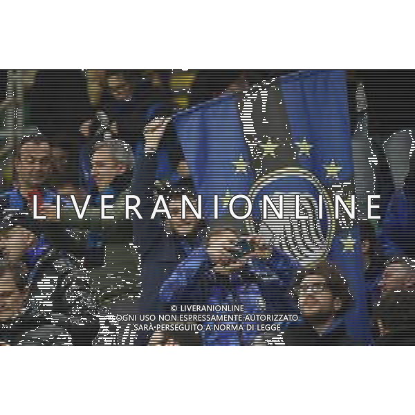 tifosi Atalanta a San Siro Atalanta vs Valencia UEFA Champions League ottavi di finale - gara di andata Milano 19‚Äì02-2020 Stadio Giuseppe Meazza - San Siro foto Roberto Garavaglia - ag. Aldo Liverani sas / AGENZIA ALDO LIVERANI SAS