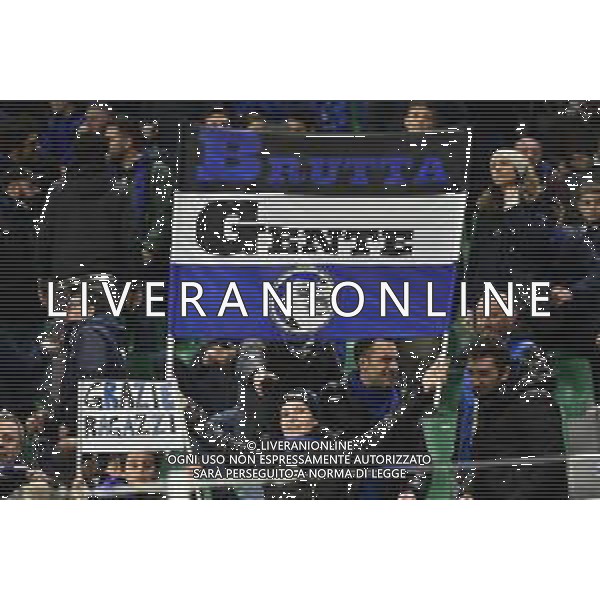 tifosi Atalanta a San Siro Atalanta vs Valencia UEFA Champions League ottavi di finale - gara di andata Milano 19‚Äì02-2020 Stadio Giuseppe Meazza - San Siro foto Roberto Garavaglia - ag. Aldo Liverani sas / AGENZIA ALDO LIVERANI SAS