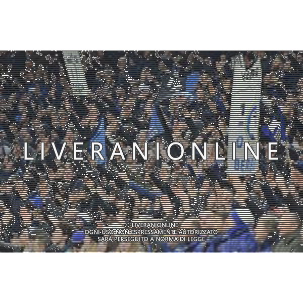 tifosi Atalanta a San Siro Atalanta vs Valencia UEFA Champions League ottavi di finale - gara di andata Milano 19‚Äì02-2020 Stadio Giuseppe Meazza - San Siro foto Roberto Garavaglia - ag. Aldo Liverani sas / AGENZIA ALDO LIVERANI SAS