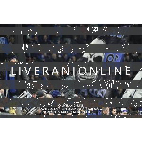 tifosi Atalanta a San Siro Atalanta vs Valencia UEFA Champions League ottavi di finale - gara di andata Milano 19–02-2020 Stadio Giuseppe Meazza - San Siro foto Roberto Garavaglia - ag. Aldo Liverani sas / AGENZIA ALDO LIVERANI SAS
