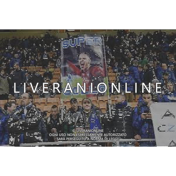 tifosi Atalanta a San Siro Atalanta vs Valencia UEFA Champions League ottavi di finale - gara di andata Milano 19‚Äì02-2020 Stadio Giuseppe Meazza - San Siro foto Roberto Garavaglia - ag. Aldo Liverani sas / AGENZIA ALDO LIVERANI SAS