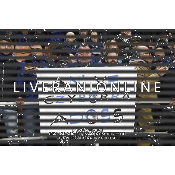 tifosi Atalanta a San Siro Atalanta vs Valencia UEFA Champions League ottavi di finale - gara di andata Milano 19‚Äì02-2020 Stadio Giuseppe Meazza - San Siro foto Roberto Garavaglia - ag. Aldo Liverani sas / AGENZIA ALDO LIVERANI SAS