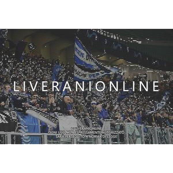 tifosi Atalanta a San Siro Atalanta vs Valencia UEFA Champions League ottavi di finale - gara di andata Milano 19‚Äì02-2020 Stadio Giuseppe Meazza - San Siro foto Roberto Garavaglia - ag. Aldo Liverani sas / AGENZIA ALDO LIVERANI SAS