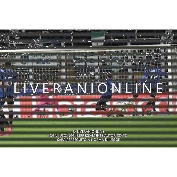 Hans Hateboer segna il gol del 1 a 0 Atalanta Atalanta vs Valencia UEFA Champions League ottavi di finale - gara di andata Milano 19–02-2020 Stadio Giuseppe Meazza - San Siro foto Roberto Garavaglia - ag. Aldo Liverani sas / AGENZIA ALDO LIVERANI SAS