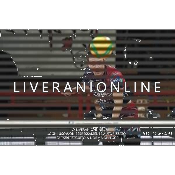 Volley Champions League Men 2019/2020 Perugia, Italia 19/02/2020 Sir Sicoma Monini Perugia vs Projekt Warszawa Nella foto: oleh plotnytskyi (n.17 schiacciatore sir safety conad perugia) alla battuta FOTO LORIS CERQUIGLINI-ALESSIO MARINI-AG ALDO LIVERANI SAS