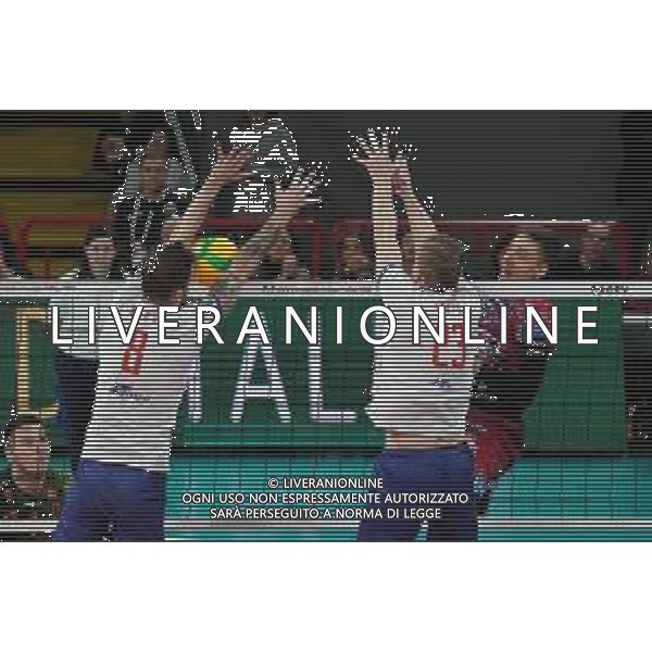 Volley Champions League Men 2019/2020 Perugia, Italia 19/02/2020 Sir Sicoma Monini Perugia vs Projekt Warszawa Nella foto: robert taht (n.6 schiacciatore sir safety conad perugia) schiaccia FOTO LORIS CERQUIGLINI-ALESSIO MARINI-AG ALDO LIVERANI SAS