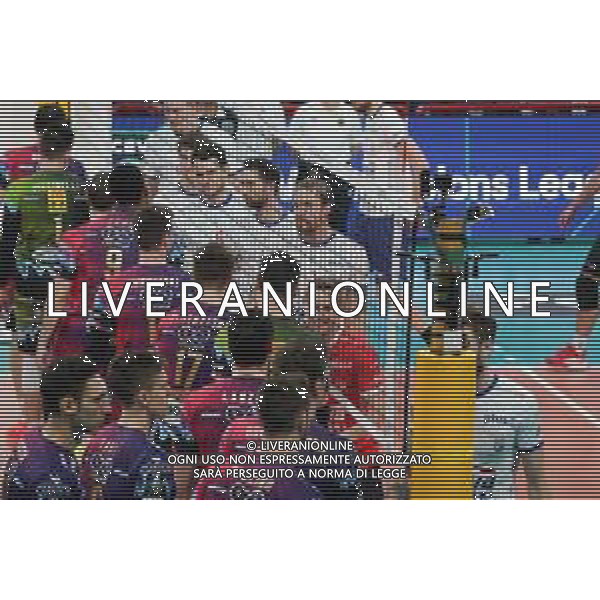 Volley Champions League Men 2019/2020 Perugia, Italia 19/02/2020 Sir Sicoma Monini Perugia vs Projekt Warszawa Nella foto: saluto squadre prepartita FOTO LORIS CERQUIGLINI-ALESSIO MARINI-AG ALDO LIVERANI SAS
