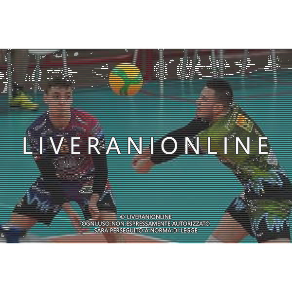 Volley Champions League Men 2019/2020 Perugia, Italia 19/02/2020 Sir Sicoma Monini Perugia vs Projekt Warszawa Nella foto: alessandro piccinelli (n.1 libero sir safety conad perugia) in ricezione FOTO LORIS CERQUIGLINI-ALESSIO MARINI-AG ALDO LIVERANI SAS