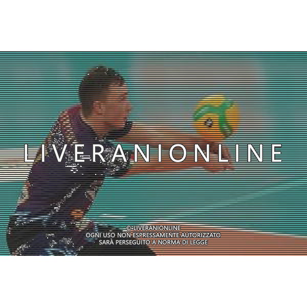 Volley Champions League Men 2019/2020 Perugia, Italia 19/02/2020 Sir Sicoma Monini Perugia vs Projekt Warszawa Nella foto: oleh plotnytskyi (n.17 schiacciatore sir safety conad perugia) in ricezione FOTO LORIS CERQUIGLINI-ALESSIO MARINI-AG ALDO LIVERANI SAS