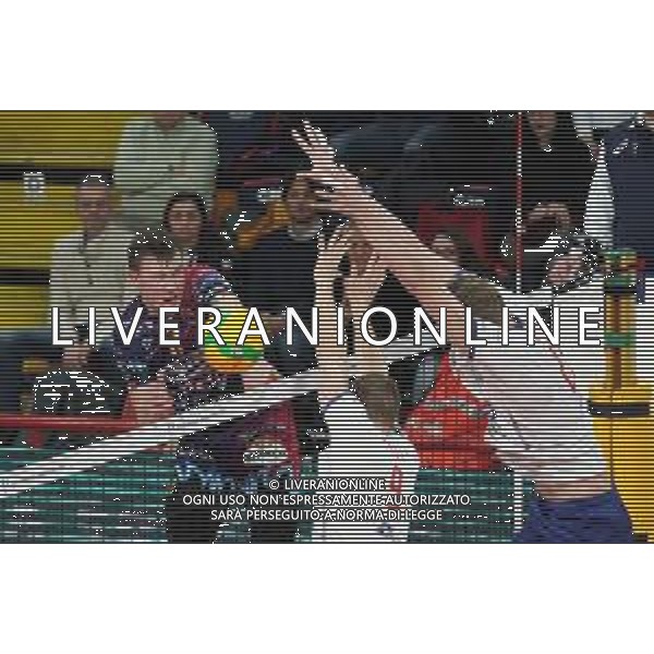 Volley Champions League Men 2019/2020 Perugia, Italia 19/02/2020 Sir Sicoma Monini Perugia vs Projekt Warszawa Nella foto: oleh plotnytskyi (n.17 schiacciatore sir safety conad perugia) schiaccia FOTO LORIS CERQUIGLINI-ALESSIO MARINI-AG ALDO LIVERANI SAS