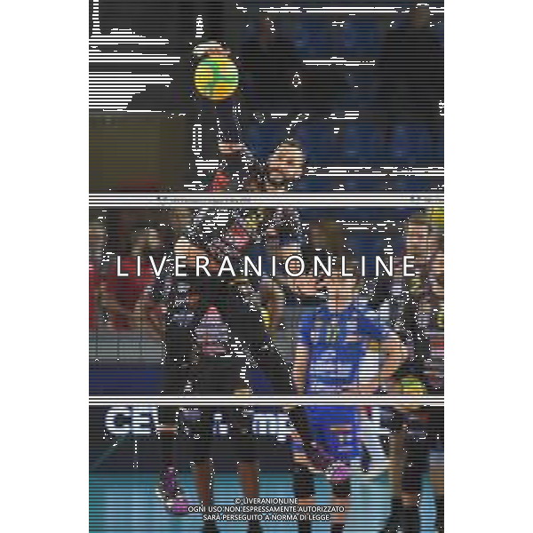 Volley Champions League Men 2019/2020 Civitanova, Italia 19/02/2020 Cucine Lube Civitanova vs Fenerbahce HDI Sigorta Istanbul Nella foto: Juantorena Osmany (Cucine Lube Civitanova) FOTO ROBERTO BATOMEOLI-ALESSIO MARINI-AG ALDO LIVERANI SAS