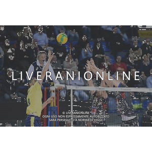 Volley Champions League Men 2019/2020 Civitanova, Italia 19/02/2020 Cucine Lube Civitanova vs Fenerbahce HDI Sigorta Istanbul Nella foto: Schiacciata Unver Izzet (Fenerbahce HDI Sigorta ISTANBUL) FOTO ROBERTO BATOMEOLI-ALESSIO MARINI-AG ALDO LIVERANI SAS