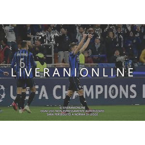 esultanza Atalanta dopo il gol 3 a 0 di Remo Freuler Atalanta vs Valencia UEFA Champions League ottavi di finale - gara di andata Milano 19‚Äì02-2020 Stadio Giuseppe Meazza - San Siro foto Roberto Garavaglia - ag. Aldo Liverani sas/ AGENZIA ALDO LIVERANI SAS