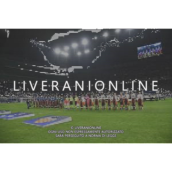 ingresso squadre Atalanta vs Valencia UEFA Champions League ottavi di finale - gara di andata Milano 19–02-2020 Stadio Giuseppe Meazza - San Siro foto Roberto Garavaglia - ag. Aldo Liverani sas / AGENZIA ALDO LIVERANI SAS