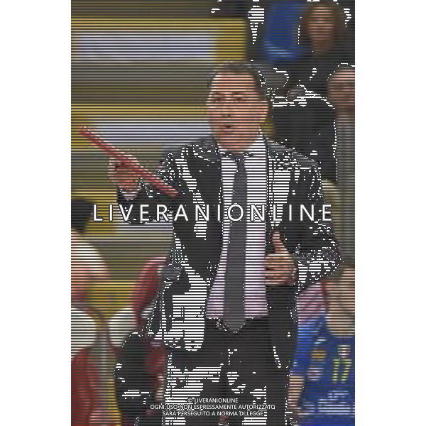 Volley Champions League Men 2019/2020 Civitanova, Italia 19/02/2020 Cucine Lube Civitanova vs Fenerbahce HDI Sigorta Istanbul Nella foto: De Giorgi Ferdinando (Allenatore Cucine Lube Civitanova) ©Roberto Bartomeoli - Alessio Marini / AGENZIA ALDO LIVERANI SAS