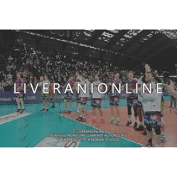 Volley Champions League Men 2019/2020 Perugia, Italia 19/02/2020 Sir Sicoma Monini Perugia vs Projekt Warszawa Nella foto: sir sicoma monini esulta per la vittoria della partita ©Loris Cerquiglini - Alessio Marini / AGENZIA ALDO LIVERANI SAS
