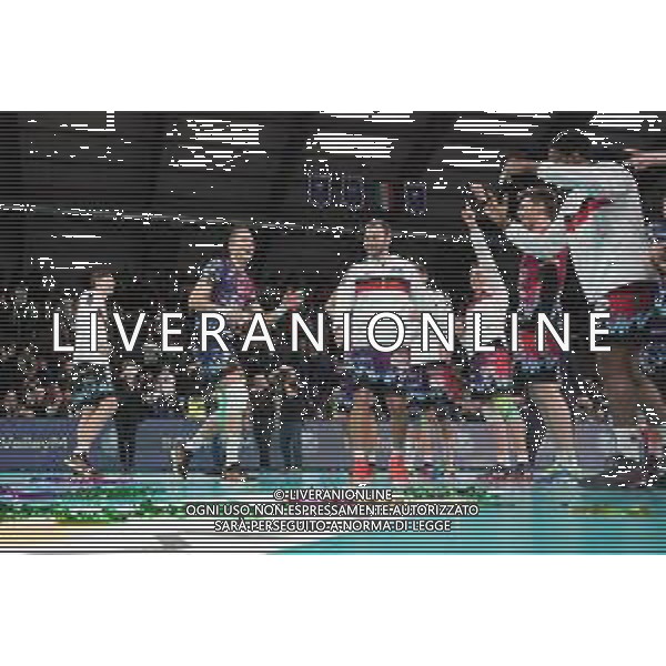 Volley Champions League Men 2019/2020 Perugia, Italia 19/02/2020 Sir Sicoma Monini Perugia vs Projekt Warszawa Nella foto: sir sicoma monini esulta per la vittoria della partita ©Loris Cerquiglini - Alessio Marini / AGENZIA ALDO LIVERANI SAS