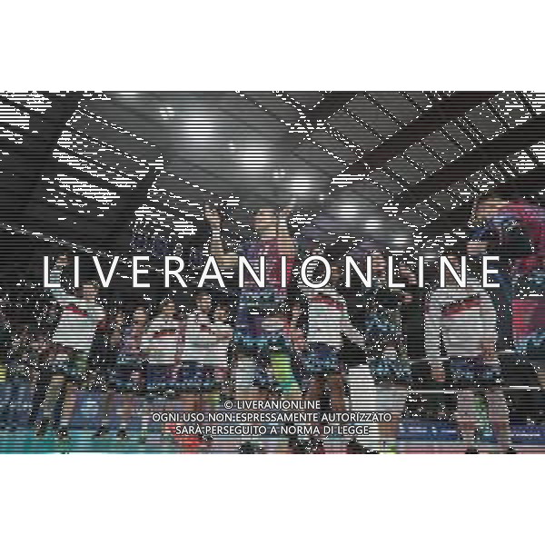 Volley Champions League Men 2019/2020 Perugia, Italia 19/02/2020 Sir Sicoma Monini Perugia vs Projekt Warszawa Nella foto: sir sicoma monini esulta per la vittoria della partita ©Loris Cerquiglini - Alessio Marini / AGENZIA ALDO LIVERANI SAS