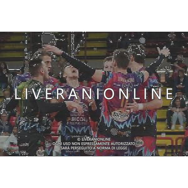 Volley Champions League Men 2019/2020 Perugia, Italia 19/02/2020 Sir Sicoma Monini Perugia vs Projekt Warszawa Nella foto: sir sicoma monini esulta ©Loris Cerquiglini - Alessio Marini / AGENZIA ALDO LIVERANI SAS