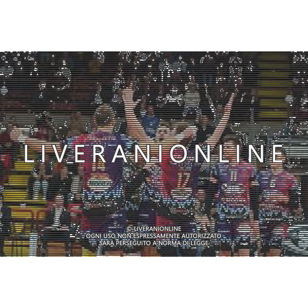 Volley Champions League Men 2019/2020 Perugia, Italia 19/02/2020 Sir Sicoma Monini Perugia vs Projekt Warszawa Nella foto: sir sicoma monini esulta ©Loris Cerquiglini - Alessio Marini / AGENZIA ALDO LIVERANI SAS