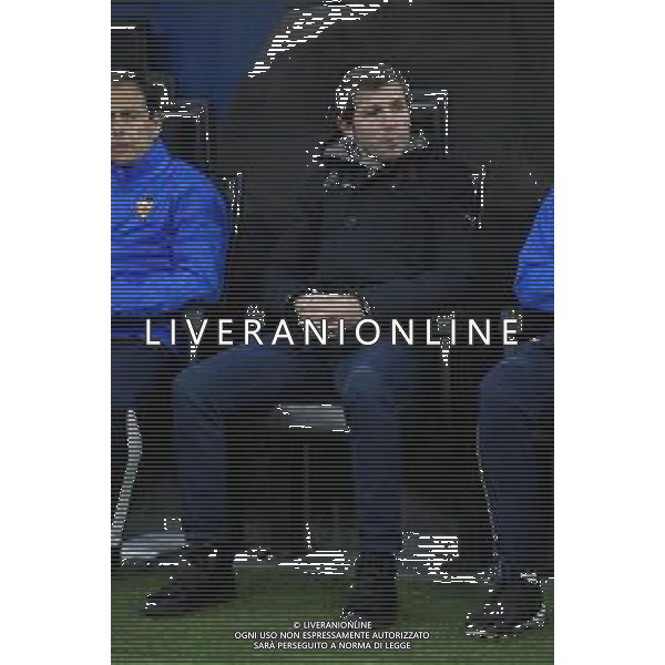 Albert Celades allenatore Valencia Atalanta vs Valencia UEFA Champions League ottavi di finale - gara di andata Milano 19–02-2020 Stadio Giuseppe Meazza - San Siro foto Roberto Garavaglia - ag. Aldo Liverani sas