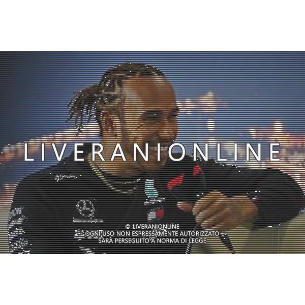 Lewis Hamilton (GBR) Mercedes AMG F1 in the FIA Press Conference. 20.02.2020. Formula One Testing, Day Two, Barcelona, Spain. Thursday. / AGENZIA ALDO LIVERANI SAS - ITALY ONLY EDITORIAL USE ONLY - TEST F1 BARCELLONA SPAGNA 20.02.2020