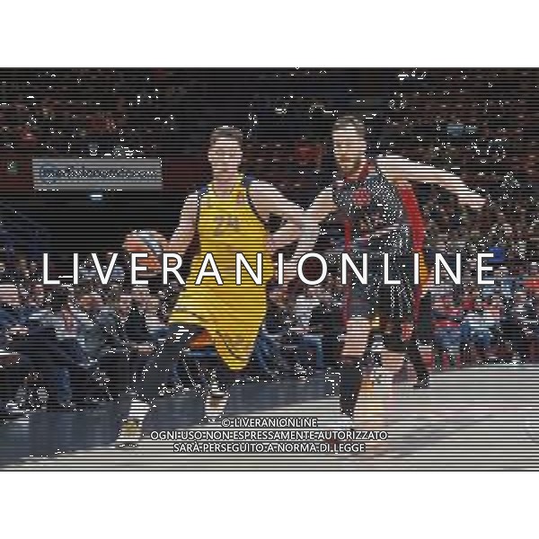 Basket EuroLeague 2019/2020 Milano, Italia 20/02/2020 AX Armani Exchange Milano-Khimki Mosca Nella foto: Stefan Jovic del Khimki Moscow contrastato da Sergio Rodriguez della AX Armani Exchange Olimpia Milano ©Savino Paolella - Alessio Marini / AGENZIA ALDO LIVERANI SAS
