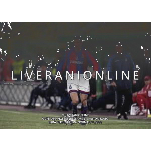 18-02-1999 BOLOGNA SEMIFINALE DI ANDATA COPPA ITALIA BOLOGNA FIORENTINA 0-2 NELLA FOTO MASSIMO TARANTINO AG ALDO LIVERANI SAS