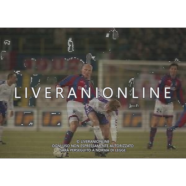18-02-1999 BOLOGNA SEMIFINALE DI ANDATA COPPA ITALIA BOLOGNA FIORENTINA 0-2 NELLA FOTO KLAS INGESSON E JORG HEINRICH AG ALDO LIVERANI SAS