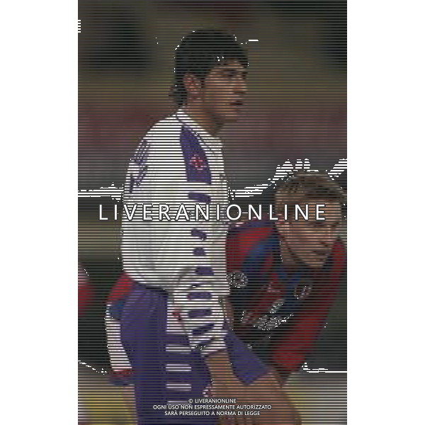 18-02-1999 BOLOGNA SEMIFINALE DI ANDATA COPPA ITALIA BOLOGNA FIORENTINA 0-2 NELLA FOTO PASQUALE PADALINO E KENNET ANDESRSSON AG ALDO LIVERANI SAS
