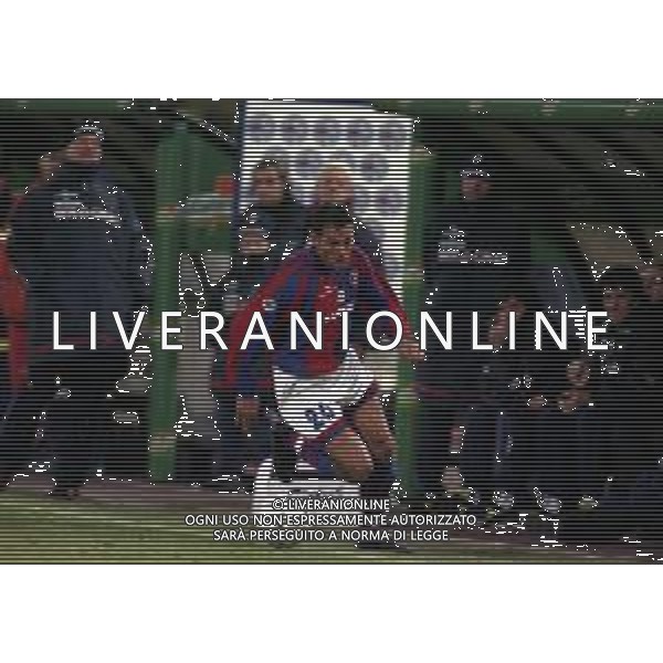 18-02-1999 BOLOGNA SEMIFINALE DI ANDATA COPPA ITALIA BOLOGNA FIORENTINA 0-2 NELLA FOTO STEFANO BETTARINI AG ALDO LIVERANI SAS 