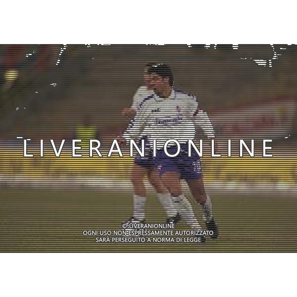 18-02-1999 BOLOGNA SEMIFINALE DI ANDATA COPPA ITALIA BOLOGNA FIORENTINA 0-2 NELLA FOTO MANUEL RUI COSTA AG ALDO LIVERANI SAS