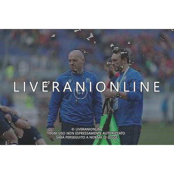 6 Nazioni Roma, Italia 22/02/2020 Italia vs Scozia Nella foto: L\'head coach della Scozia Gregor Townsend parla con il suo assistente Mike Blair FOTO MASSIMILIANO CARNABUCI-ALESSIO MARINI-AG ALDO LIVERANI SAS