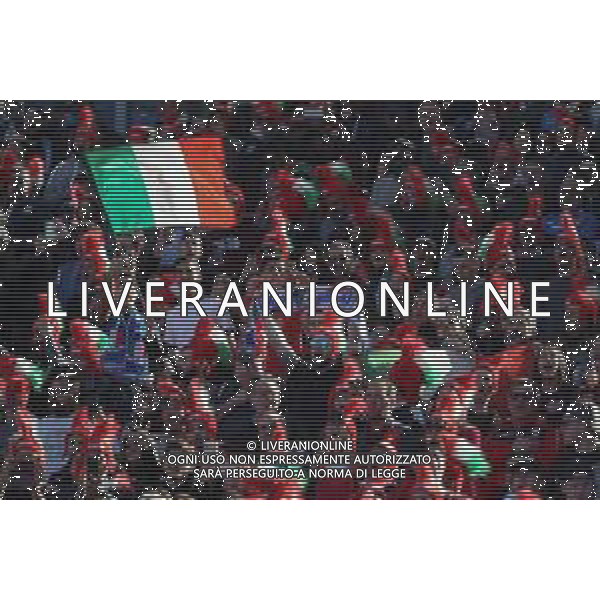 6 Nazioni Roma, Italia 22/02/2020 Italia vs Scozia Nella foto: I tifosi dell\'Italrugby durante gli inni nel match contro la Scozia FOTO MASSIMILIANO CARNABUCI-ALESSIO MARINI-AG ALDO LIVERANI SAS