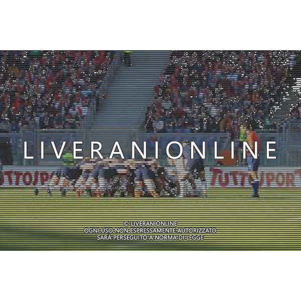 6 Nazioni Roma, Italia 22/02/2020 Italia vs Scozia Nella foto: Callum Braley (Italia) introduce la palla in mischia nel match contro la Scozia FOTO MASSIMILIANO CARNABUCI-ALESSIO MARINI-AG ALDO LIVERANI SAS