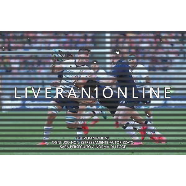 6 Nazioni Roma, Italia 22/02/2020 Italia vs Scozia Nella foto: Jake Polledri (Italia) prova l\'offload per il compagno nel match contro la Scozia FOTO MASSIMILIANO CARNABUCI-ALESSIO MARINI-AG ALDO LIVERANI SAS