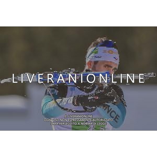 Biathlon Anterselva (BZ), Italia 22/02/2020 IBU World Cup Biathlon 2020 - 4x7.5 Km - Staffetta Maschile Nella foto: Martin Fourcade (FRA) al poligono di tiro ©Franco DeBernardi - Alessio Marini / AGENZIA ALDO LIVERANI SAS