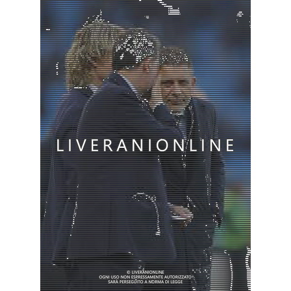 Spal - Juventus Campionato di Calcio Serie A TIM 22/02/2020 nella foto: federico cherubini con Fabio Paratici e Pavel Nedved ©Claudio Zamagni/Agenzia Aldo Liverani ---- federico cherubini during Italian Serie A soccer match between S.P.A.L. Ferrara and JUVENTUS F.C. at Ferrara Paolo Mazza Stadium on February 22 2020 photo credit by Claudio Zamagni/Aldo Liverani Photo Agency / AGENZIA ALDO LIVERANI SAS