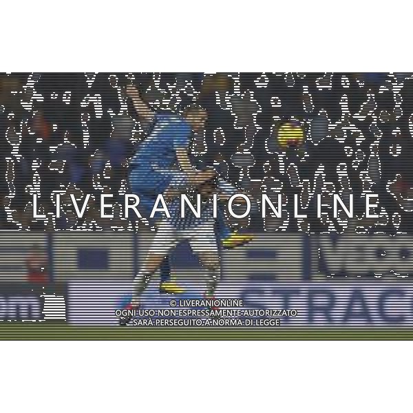 Spal - Juventus Campionato di Calcio Serie A TIM 22/02/2020 nella foto: Chiellini Giorgio (Juventus f.c.) Petagna Andrea (spal ferrara) ©Claudio Zamagni/Agenzia Aldo Liverani ---- Chiellini Giorgio (Juventus f.c.) Petagna Andrea (spal ferrara) during Italian Serie A soccer match between S.P.A.L. Ferrara and JUVENTUS F.C. at Ferrara Paolo Mazza Stadium on February 22 2020 photo credit by Claudio Zamagni/Aldo Liverani Photo Agency / AGENZIA ALDO LIVERANI SAS