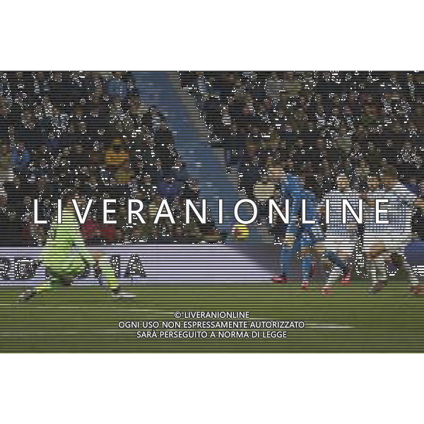 Spal - Juventus Campionato di Calcio Serie A TIM 22/02/2020 nella foto: il gol di Aaron Ramsey (Juventus f.c.) ©Claudio Zamagni/Agenzia Aldo Liverani ---- goal Ramsay Aaron (Juventus f.c.) during Italian Serie A soccer match between S.P.A.L. Ferrara and JUVENTUS F.C. at Ferrara Paolo Mazza Stadium on February 22 2020 photo credit by Claudio Zamagni/Aldo Liverani Photo Agency / AGENZIA ALDO LIVERANI SAS